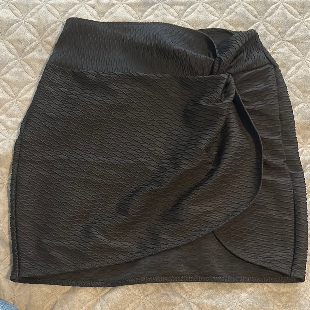 Victoria's Secret Black Wrap Mini Swim Coverup